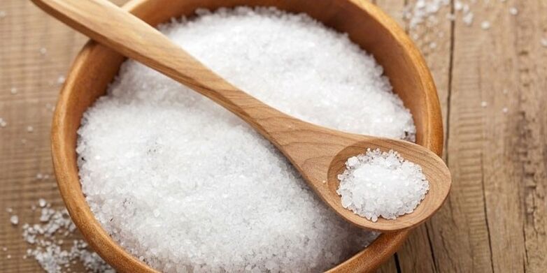 Θαλασσινό αλάτι που χρησιμοποιείται για τη θεραπεία της ψωρίασης